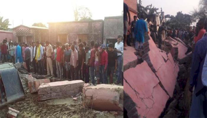 बिहार में दर्दनाक हादसा: दीवार गिरने से सात लोगों की मौत, मचा कोहराम