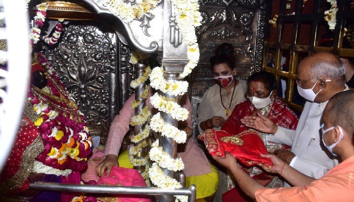 मिर्जापुर में राष्ट्रपति: विंध्यवासिनी मंदिर में किये दर्शन, जानें धाम से कोविंद का नाता