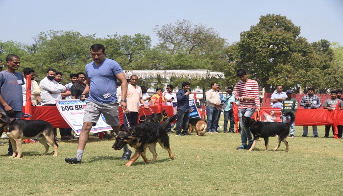 अयोध्या में राष्ट्रीय डॉग मेगा शो, देश-विदेश की लगभग 200 प्रजातियों ने की शिरकत